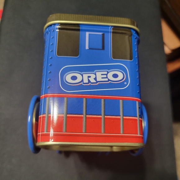 Oreo Cookie Nabisco Inc 1997 Collectible Train Tin Can Metal Decorative Artwork - Picture 7 of 8